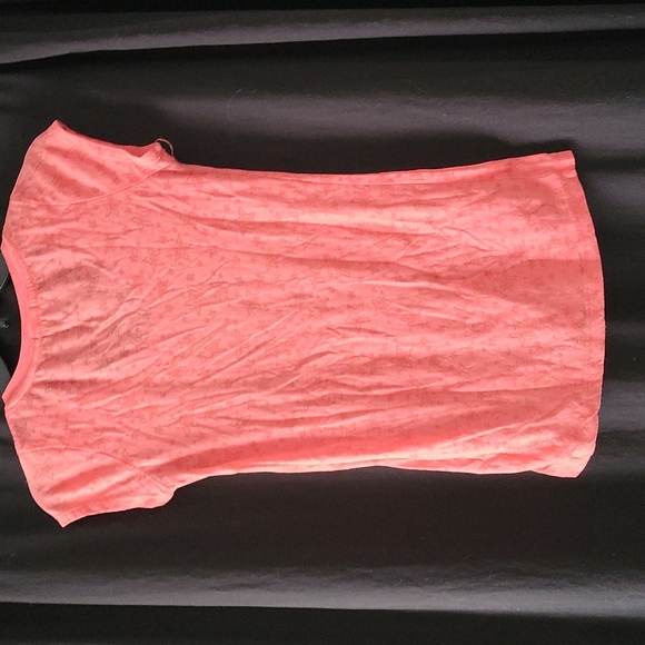 Coral "see thru" tshirt - Picture 2 of 3